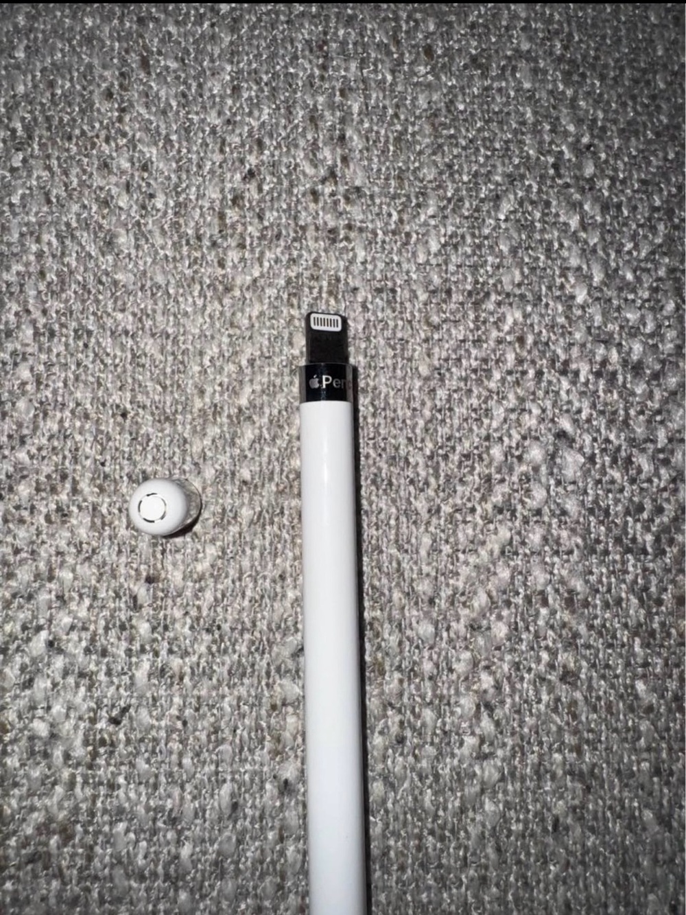 Apple Pencil Lightning Adapter Collar in White and Silver